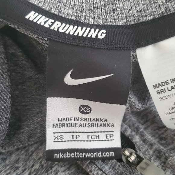 Nike Women's Dri-Fit 1/2 Zip Pullover Running Top | NWT | XS | Two-Toned Gray - Picture 6 of 12